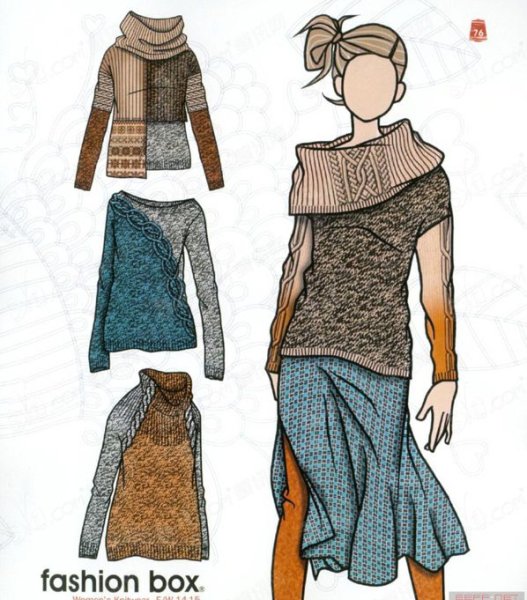 Эскизы вязаных вещей