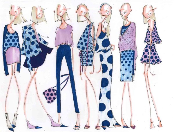 Коллекция одежды эскизы