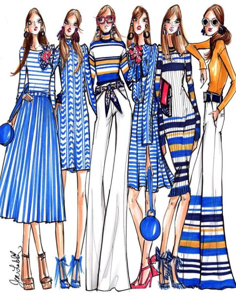 Стилизованные модели одежды