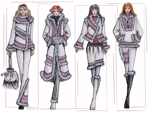 Коллекция одежды эскизы