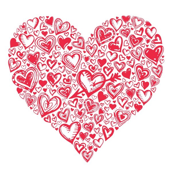 Красивое сердечко рисунок