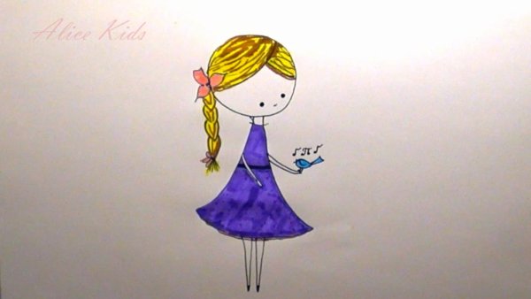 Простые рисунки для девочек 10 лет