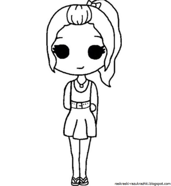 Маленькие рисунки для срисовки девочки
