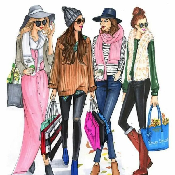 Стиль одежды рисунок