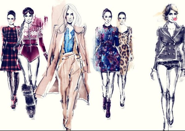 Модные скетчи