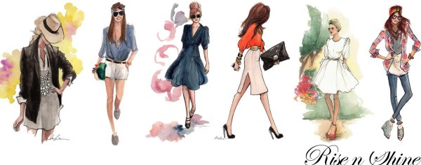 Эскизы одежды в стиле Кэжуал