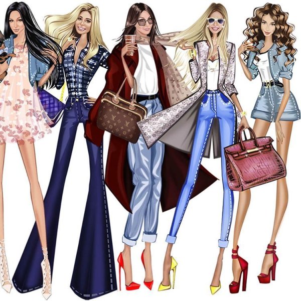 Модные иллюстрации