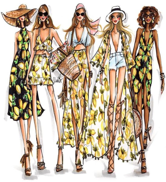 Коллекция одежды эскизы