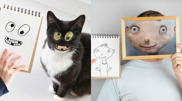 Детские рисунки животных в реальности