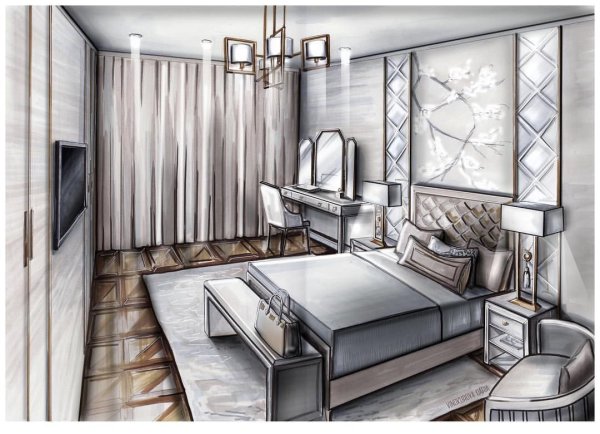 Эскиз интерьера