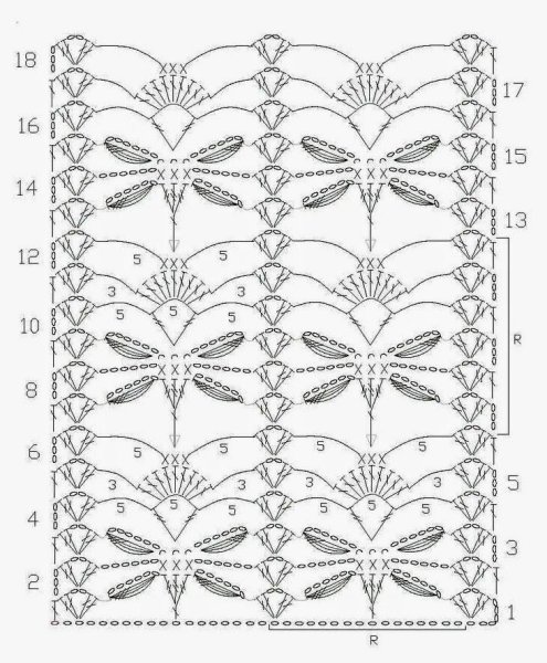 Вязание крючком ажурные кофточки крючком схемы