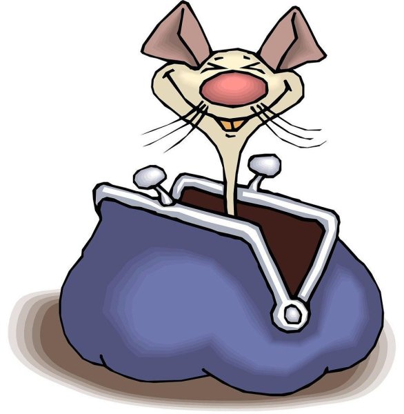 Смешная мышь рисунок