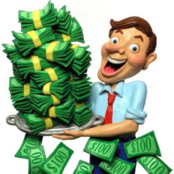 Бизнесмен с деньгами