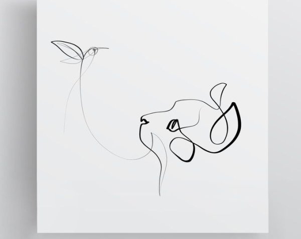 Стилизация одной линией