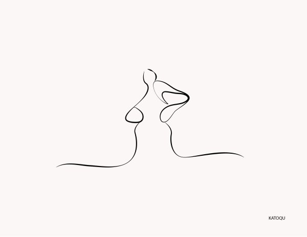 Силуэт одной линией