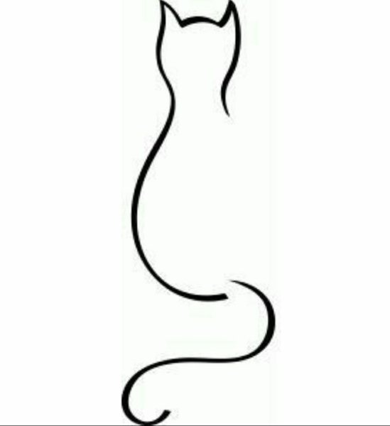 Контур кошки
