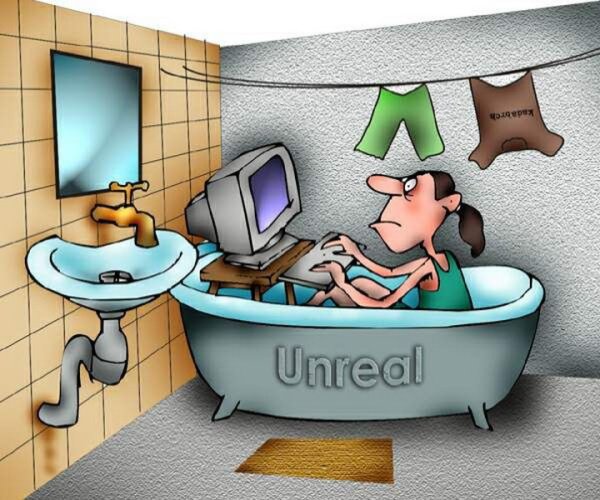 Компьютер в ванной