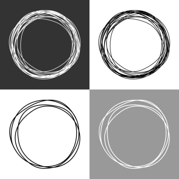 Скетч в кружочке