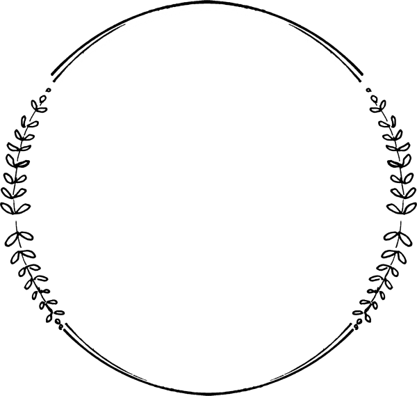 Рамка круглая тонкая