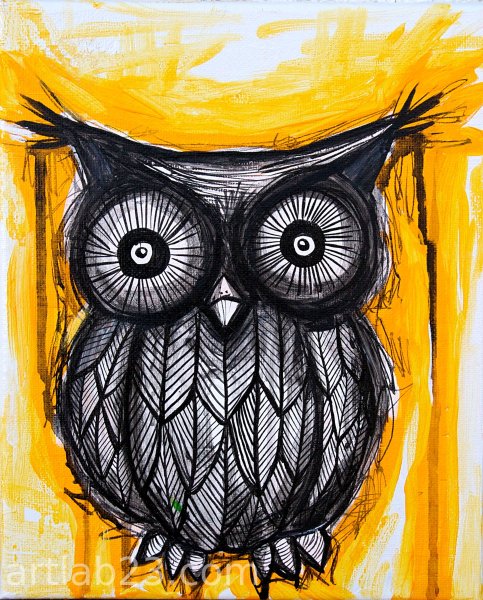 Совушка абстракция