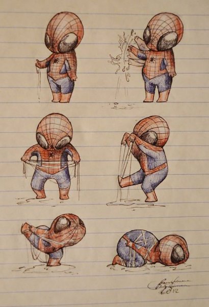 Прикольный рисованный человечек