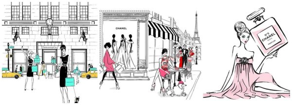 Зарисовки для магазина одежды
