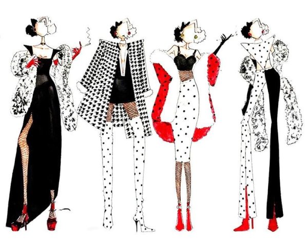 Костюмы Круэллы де Виль 2021