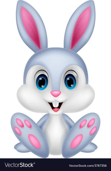 Лица мультяшных зайчиков