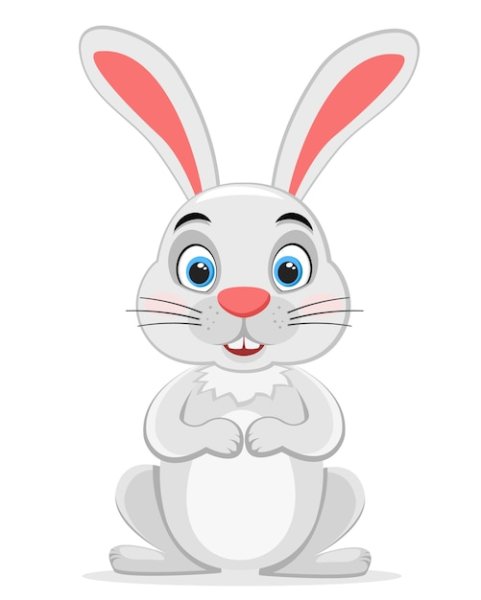 Нарисовать зайца с длинными ушами