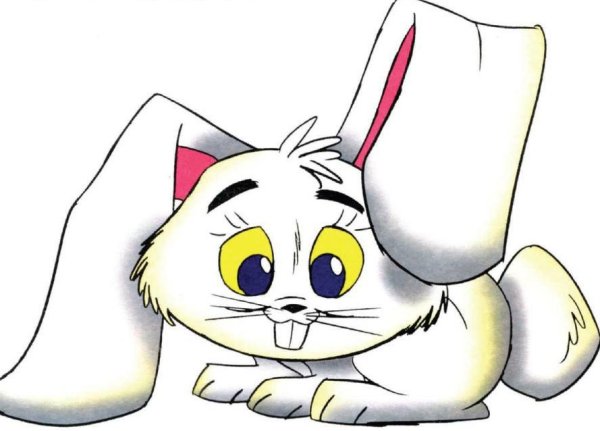 Заяц с длинными ушами рисунок