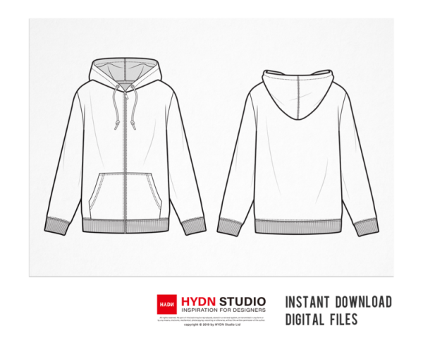 ЗИП худи рисовать