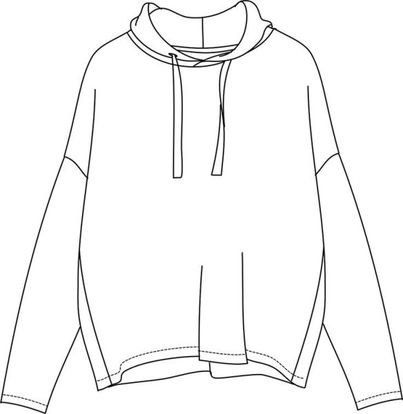 Набросок для рисования толстовка