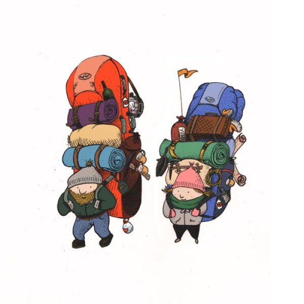 Персонаж с рюкзаком