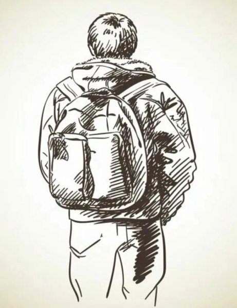 Наброски людей со спины