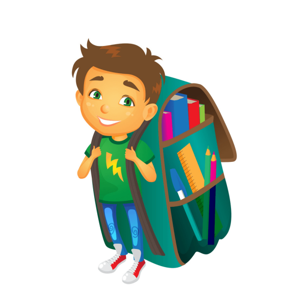 Турист с рюкзаком рисунок