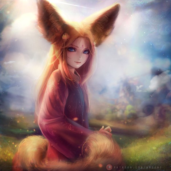 Лисы Кицунэ фенек Фокс