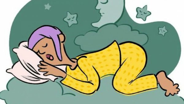 Спящий человек мультяшка