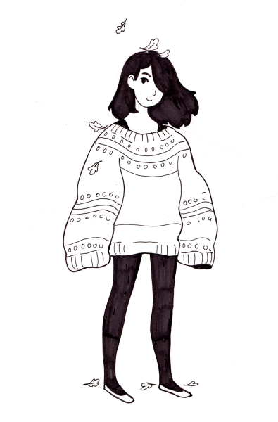Девушка в свитере