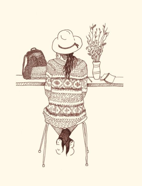 Свитер акварелью