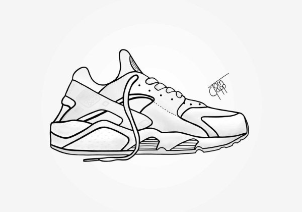 Кроссовки Наброски