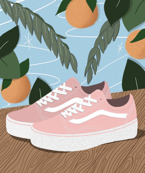Нарисовать модные кроссовки