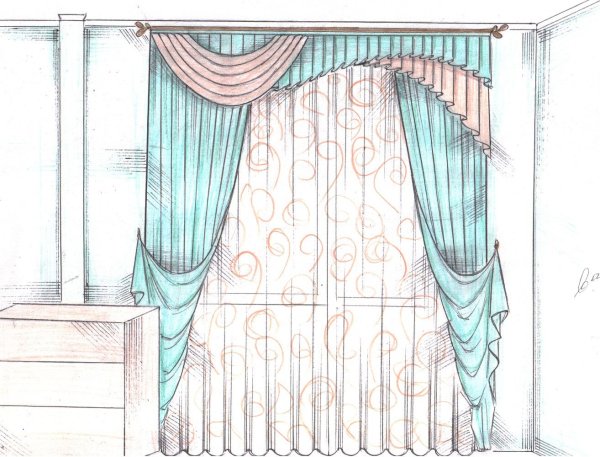 Дизайнерские занавески с рисунками