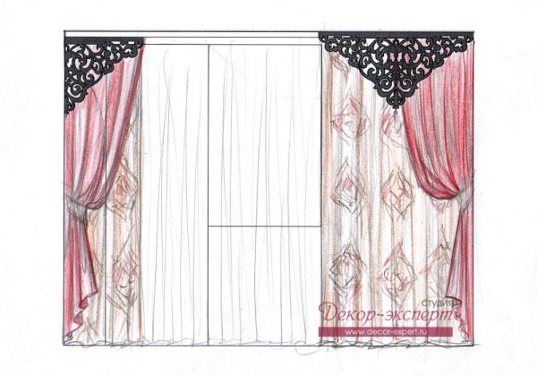 Шторы скетч