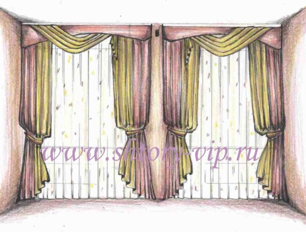 Эскизы штор