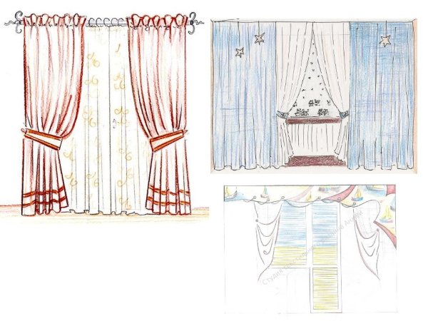 Набросок штор