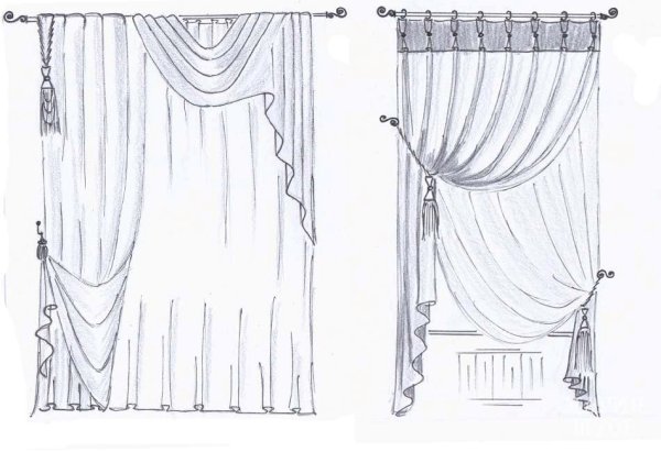 Занавески рисунок