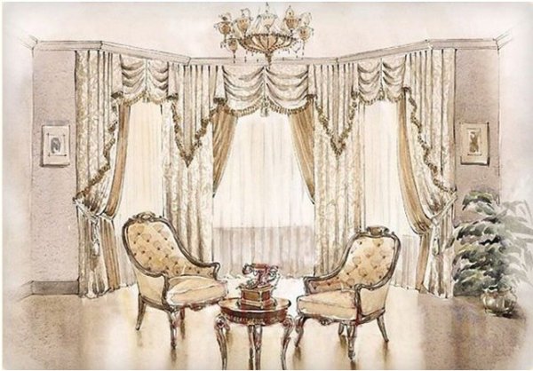 Набросок штор
