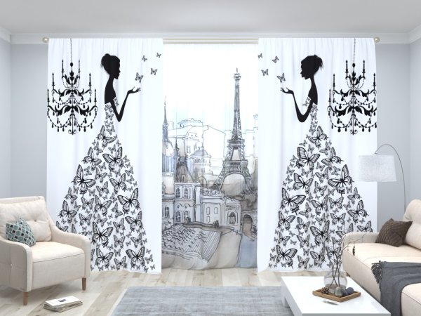 Эскизы штор в спальню