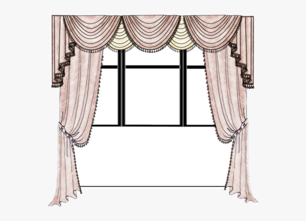 Римская штора эскиз