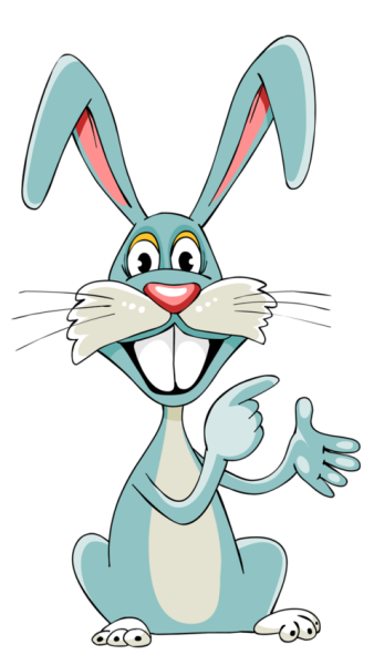 Кролик смеется
